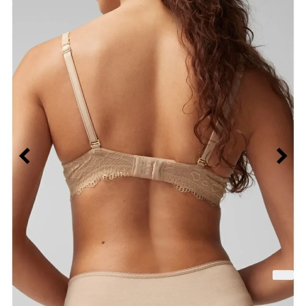 Soma Embraceable Enchanting Lace Demi Bra- black